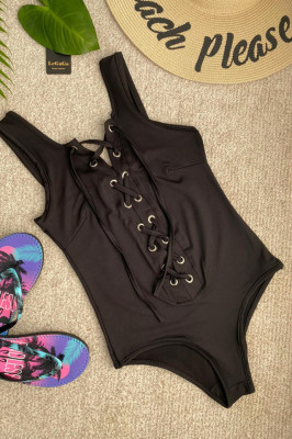 Body - costum de baie LYS Brazil negru-detaliu
