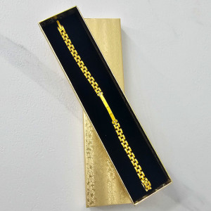 Bratara otel ZENN, unisex, cu pietre semipretioase, ambalata in cutie eleganta, Auriu, ENN23