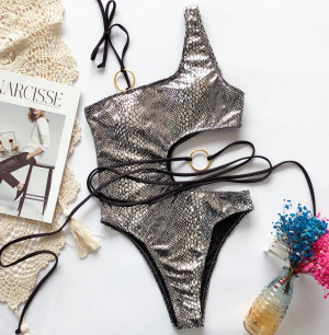 Costum de baie intreg Florence silver - FARA ACCESORIU TALIE