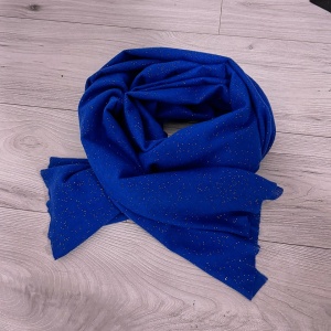 Esarfa de dama cu lurex albastru