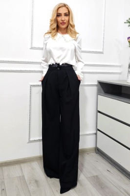 pantaloni eleganti de dama cu croi larg