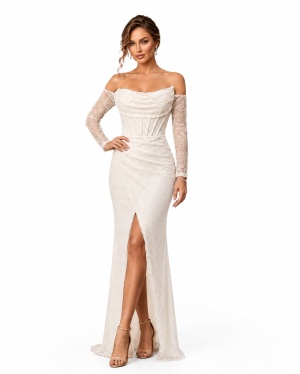 rochie alba de cununie