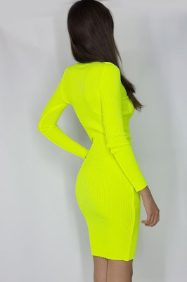 Rochie tricotata Marilem, pe gat1