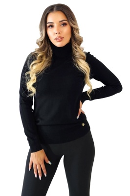 bluza pe gat cu textura moale