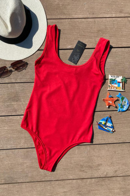 Body - costum de baie LYS rosu