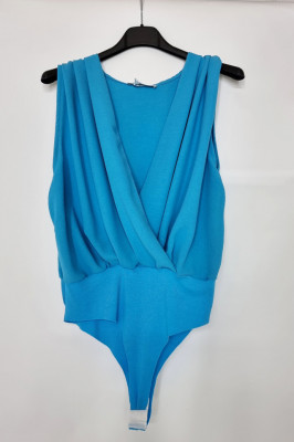 Body elegant Mirabela, cu decolteu amplu, Turquoise4