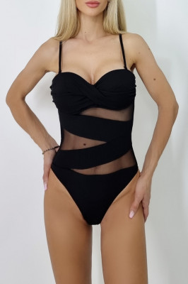 Costum de baie intreg Carol, Negru2