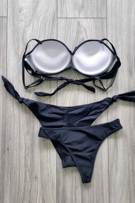 Costum de baie Tiziana, din trei piese, Negru5