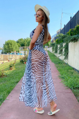 Fusta din plasa pentru plaja, Koko, zebra