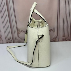 Geanta Business Tote, din piele naturala si curea detasabila, Crem detaliu