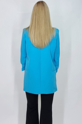 Sacou casual Nora, de lungime medie, Turcquoise3