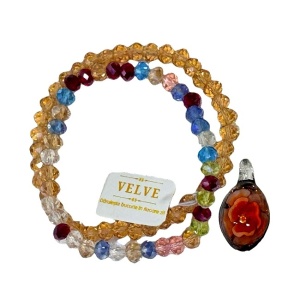 accesorii de sticla si medalion de Murano