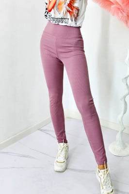 Colanti vatuiti Sporty Comfort, tetra si banda lata in talie cu efect modelator, Roz 1