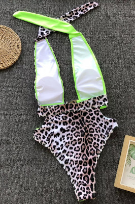 Costum de baie intreg Ariella leopard-galben-spate2