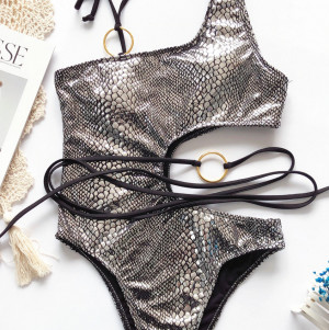 Costum de baie intreg Florence silver - FARA ACCESORIU TALIE