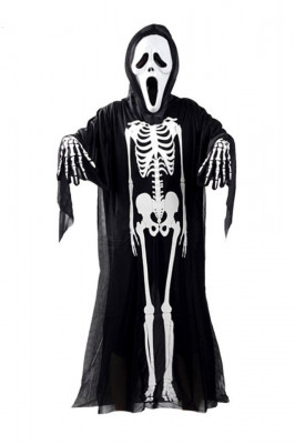 Costum de Halloween pentru adulti, The ghost, negru
