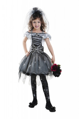 Costum de Halloween pentru copii, Ghotic Spider Bride