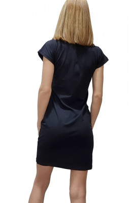 Rochie sport cu buzunare si maneci scurte, Love Fashion4