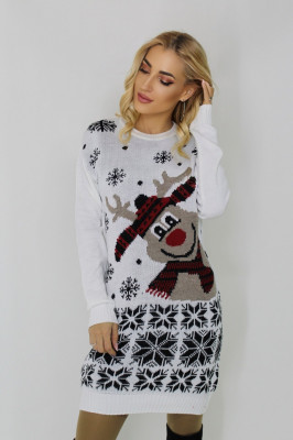 Rochie tricotata cu tematica de Craciun, Fluffy Rony