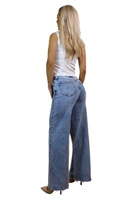 blugi loose fit cu tiv destramat