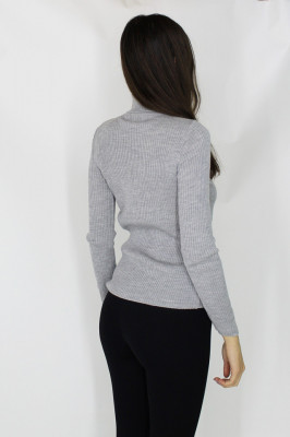 Bluza Olive cu guler rulat, Gri1
