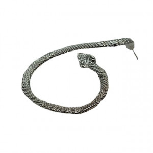 Cercei lungi Nath, cu pietre semipretioase, in forma de snake, argintiu, CS0154