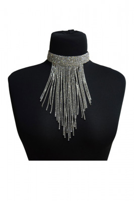 Colier Plastron cu pietre semipretioase, la baza gatului, CP013