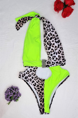 Costum de baie intreg Ariella leopard-galben