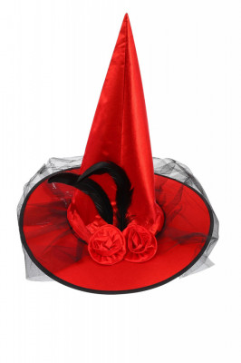 Costum de Halloween, palarie pentru adulti, rosu