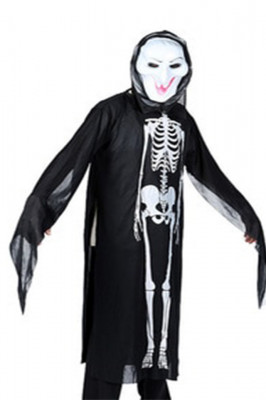 Costum de Halloween pentru adulti, The ghost, negru2