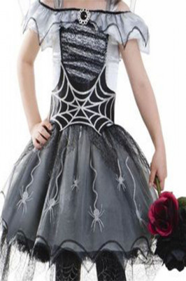Costum de Halloween pentru copii, Ghotic Spider Bride