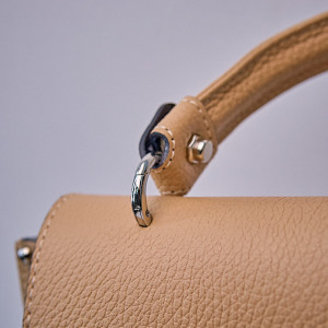 Geanta eleganta, PoshPurse, din piele naturala, de tip business si inchidere laterala, Maro 4