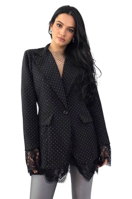 sacou negru elegant pentru ocazii speciale