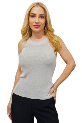 bluza subtire fara maneci cu paiete