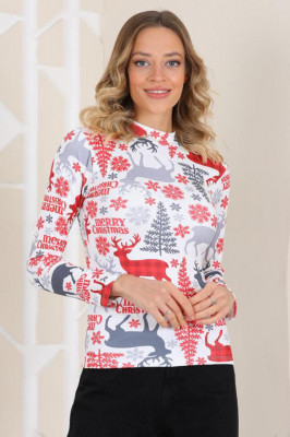 Bluza cu imprimeu de Craciun - Merry Christmas