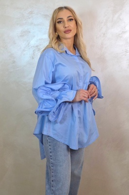 camasa eleganta baby blue pentru birou