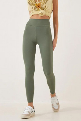 Colanti fitness Slim Vibes, aspect reiat, tetra si banda lata in talie cu efect modelator 1