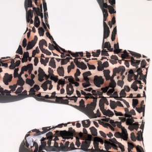 Costum de baie intreg Summer leopard-detaliu