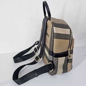 Geanta tip rucsac Silver&Polo, cu compartimente multiple, Bej/Negru