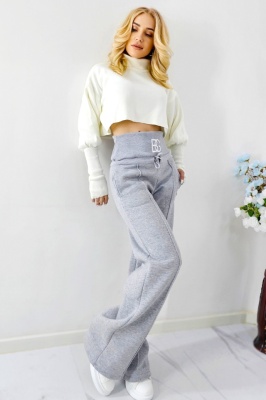 pantaloni casual gri