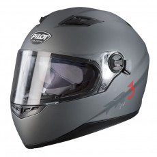PILOT - Casca Full-face FR3 (cu ochelari soare) - gri mat, XXL