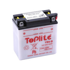 TOPLITE YUASA - YB9-B = 12N9-4B-1 (CU INTR., NU INCL. ACID)