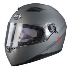 PILOT - Casca Full-face FR3 (cu ochelari soare) - gri mat, XS