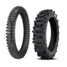 KENDA - SET K779/K776F GAUNTLET 'E' DUAL COMPOUND: 140/80-18 [70R] + 90/90-21 [54R] (535-587+535-586)