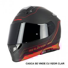 SIFAM - Casca Flip-up S-LINE S550 - NEGRU/ROSU, L
