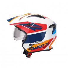 SIFAM - Casca Open-face S-LINE S769 TROOPER - ALB/ROSU/ALBASTRU, XS