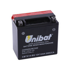 UNIBAT - CBTX14-BS (YTX14-BS) (FARA INTRETINERE, INCLUDE ACID)