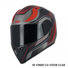 SIFAM - Casca Full-face S-LINE S441 VENGE - NEGRU / ROSU, S