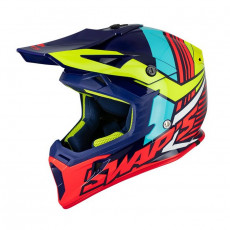 SIFAM - Casca Offroad SWAP's S818 - ALBASTRU / GALBEN FLUO / ROSU, XL