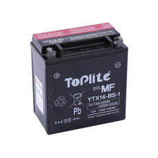 TOPLITE YUASA - YTX16-BS-1 = FTH16-12B/BS (FARA INTR., INCL. ACID)